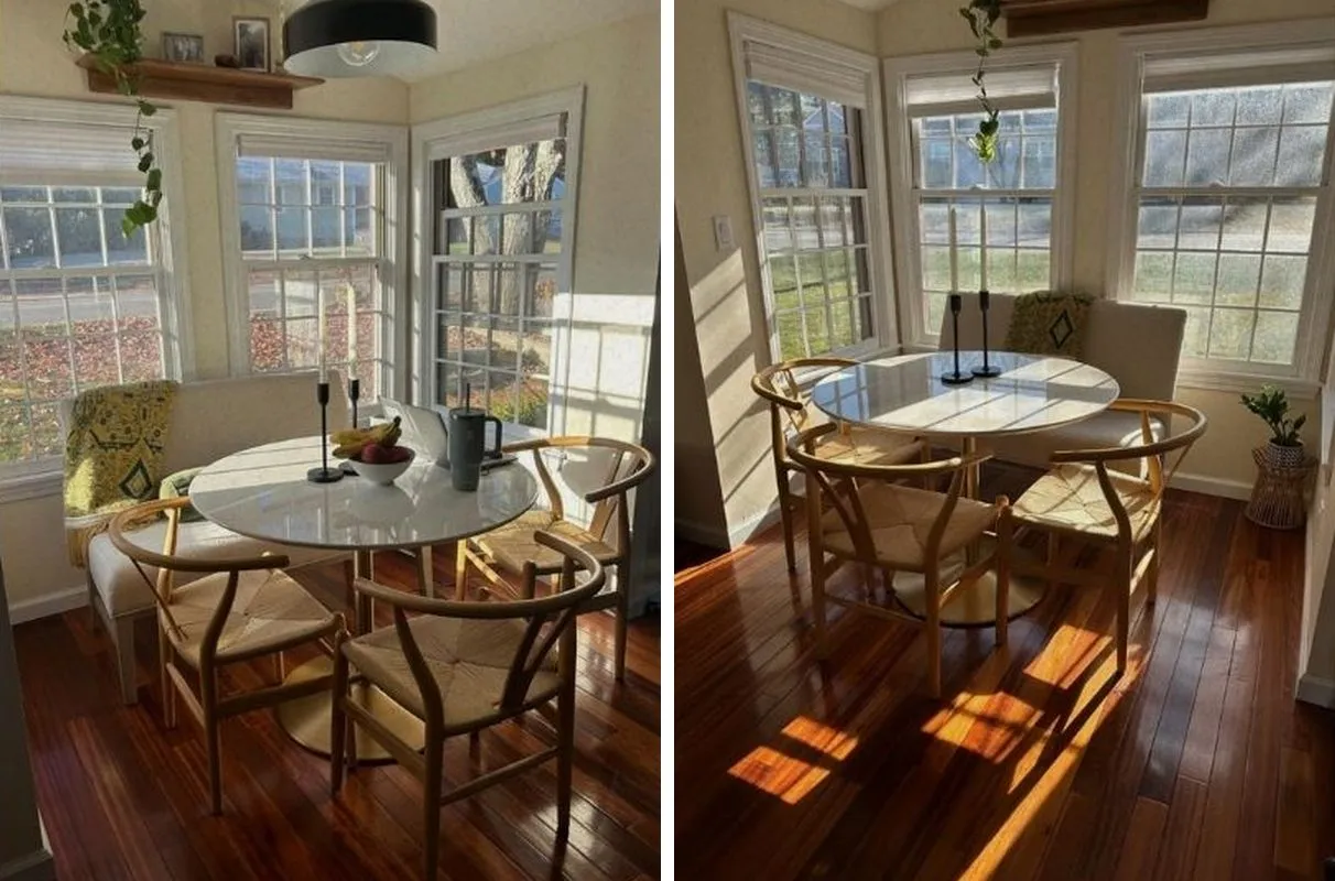 Before and after cleaning in Ayer, MA