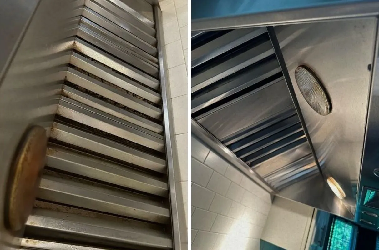 Before and after cleaning in Bolton, MA