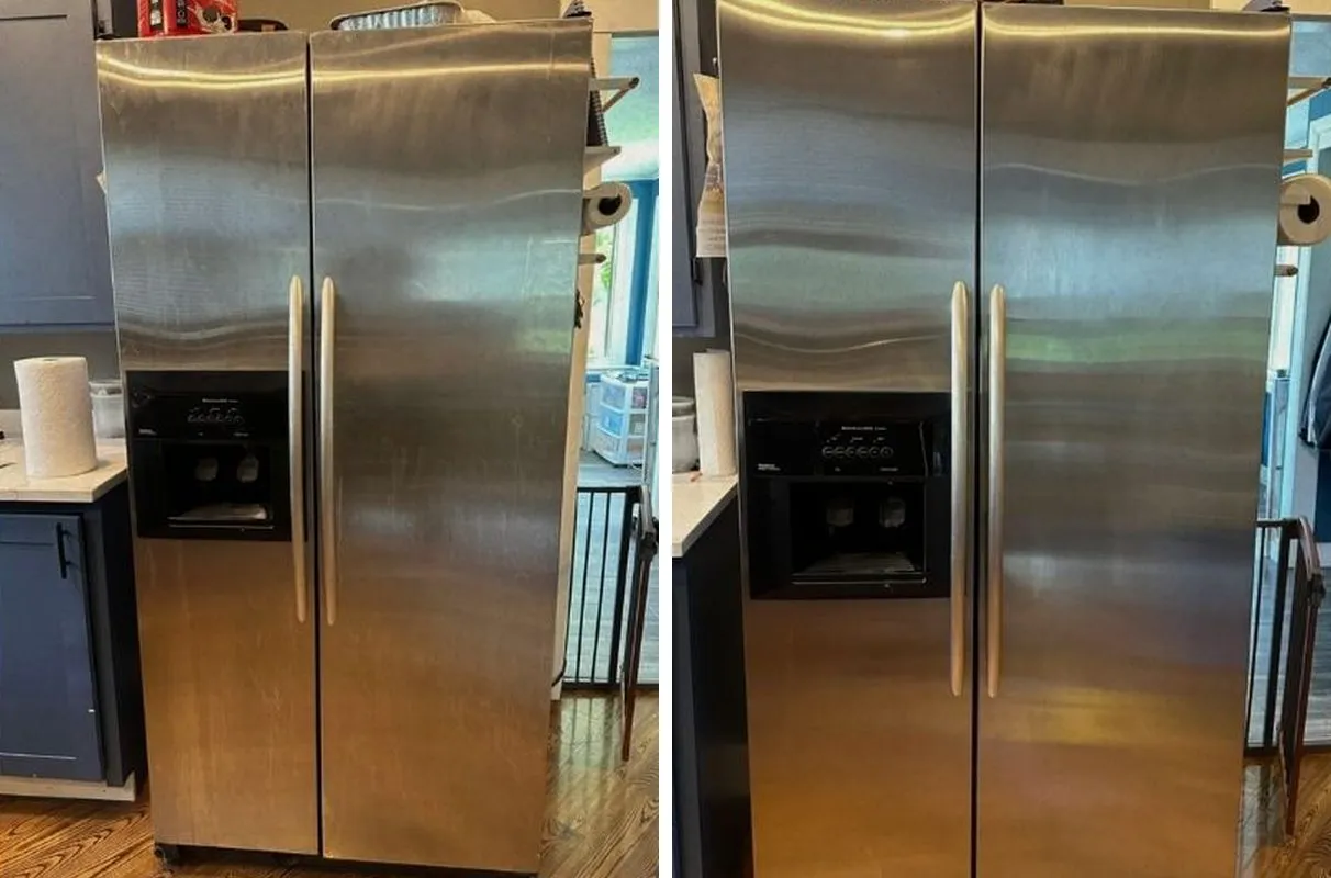 Before and after cleaning in Bolton, MA