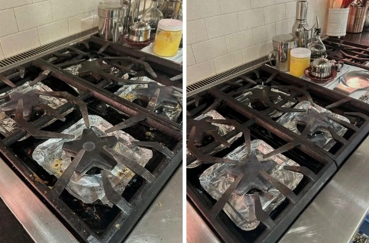 Before and after cleaning in Bolton, MA