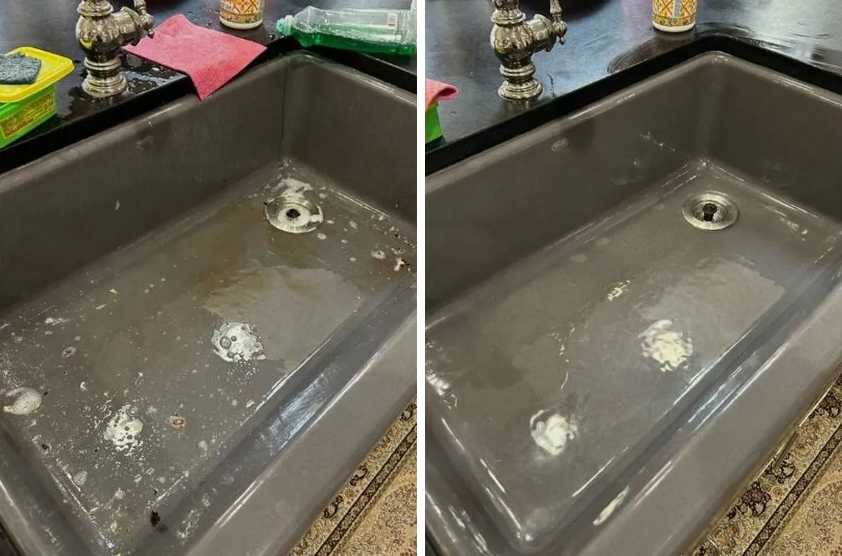 Before and after cleaning in Bolton, MA