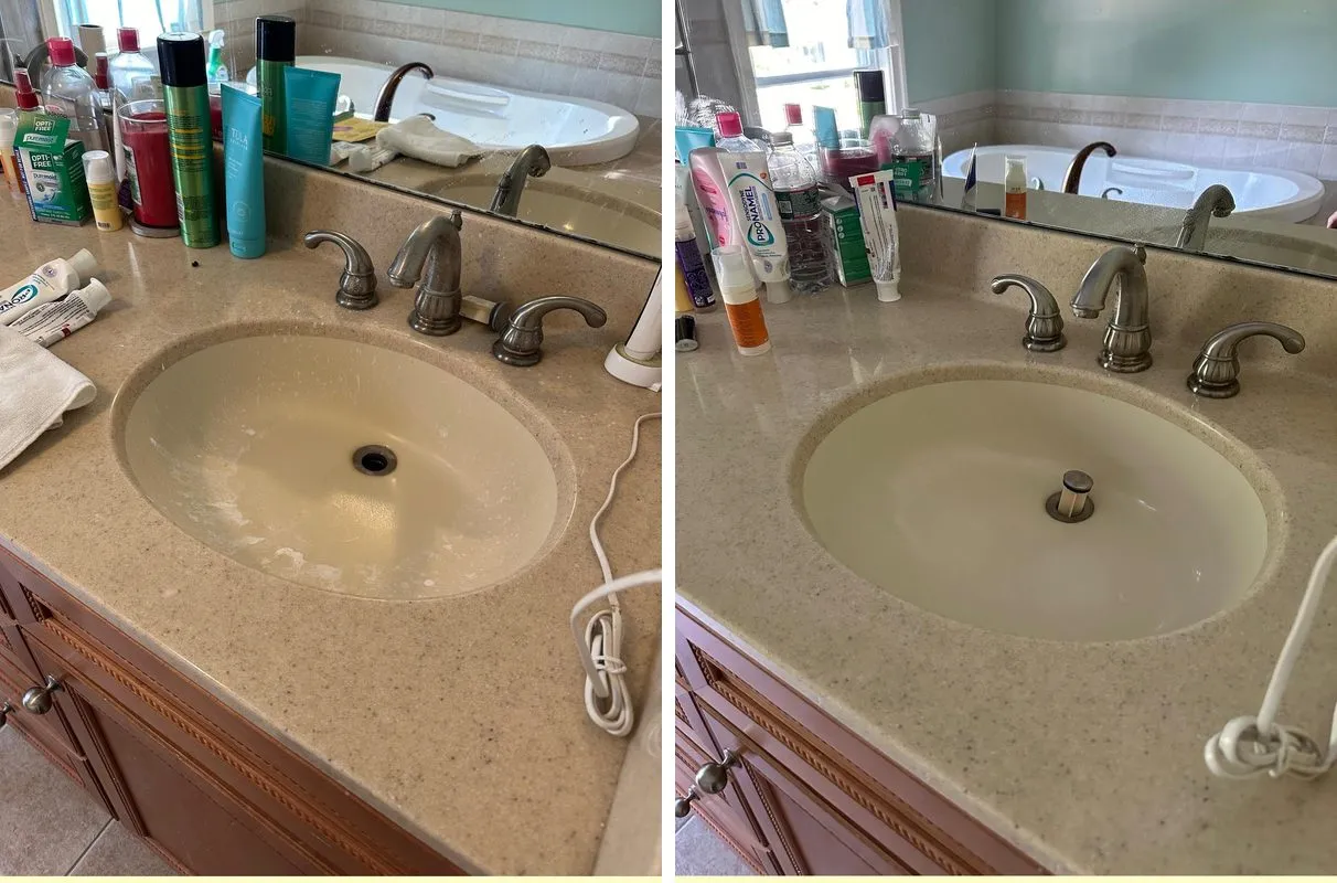 Before and after cleaning in Bolton, MA