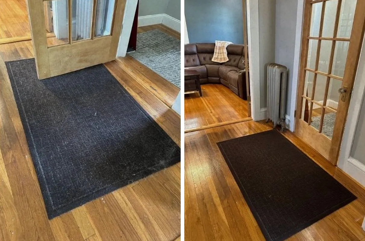 Before and after cleaning in Bolton, MA