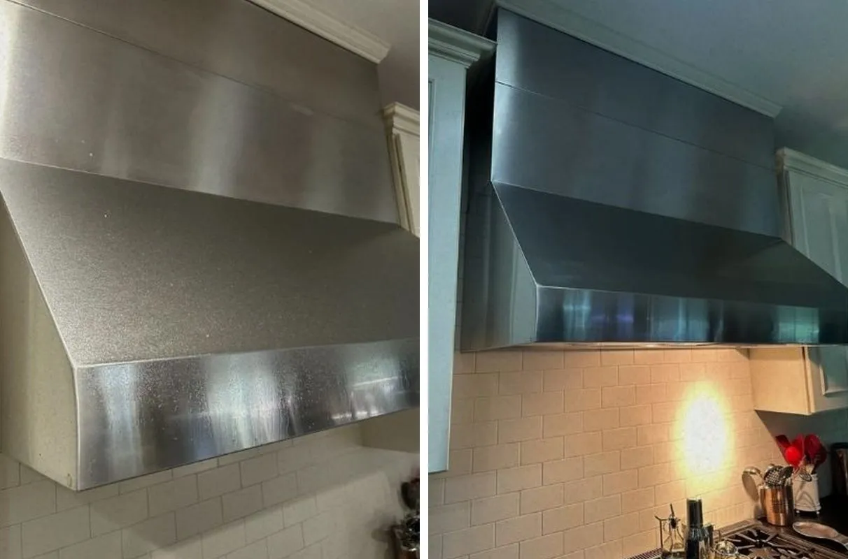 Before and after cleaning in Bolton, MA