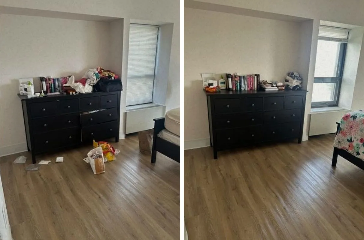 Before and after cleaning in Boston, MA