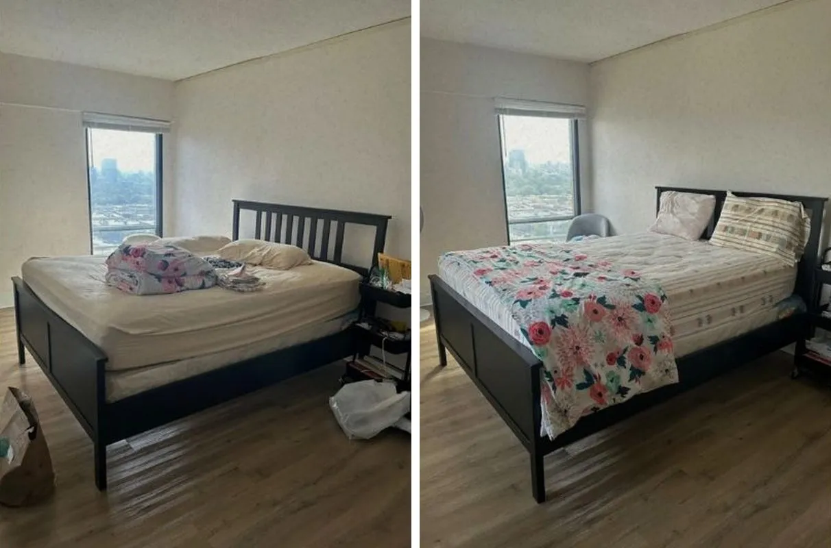 Before and after cleaning in Boston, MA