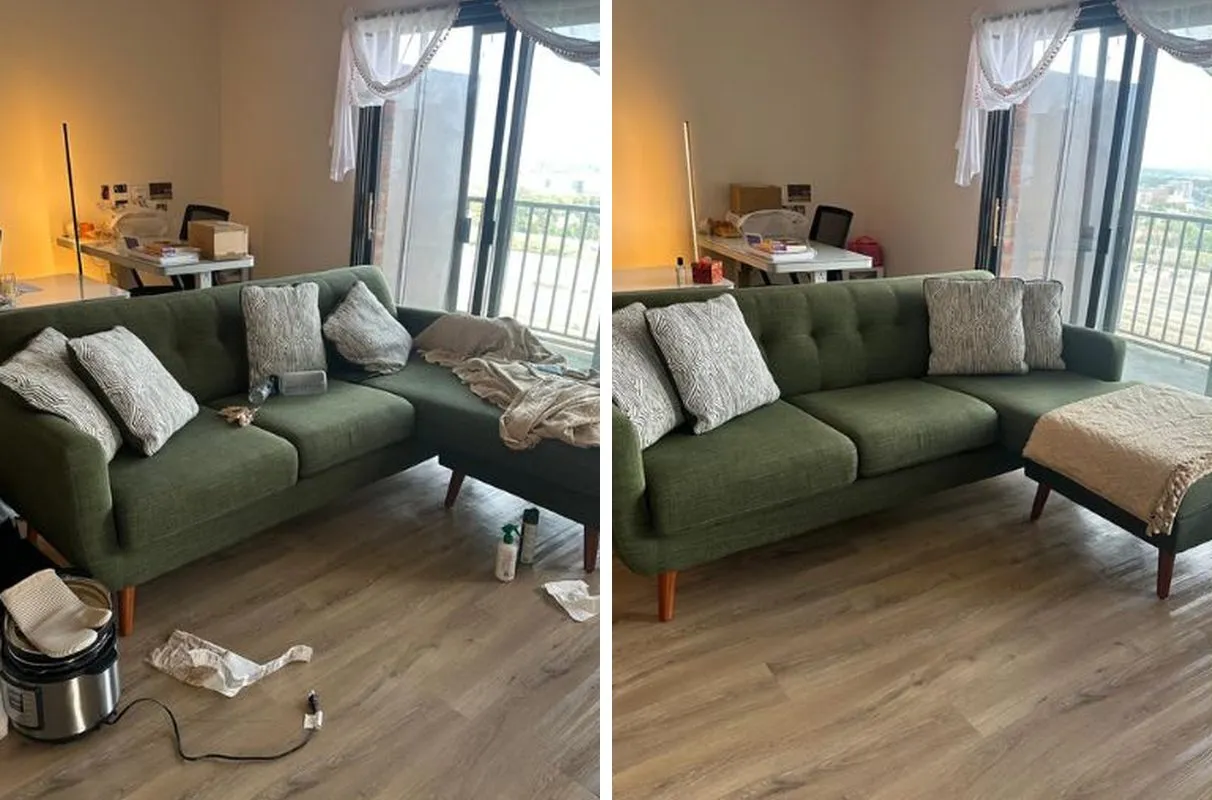 Before and after cleaning in Boston, MA