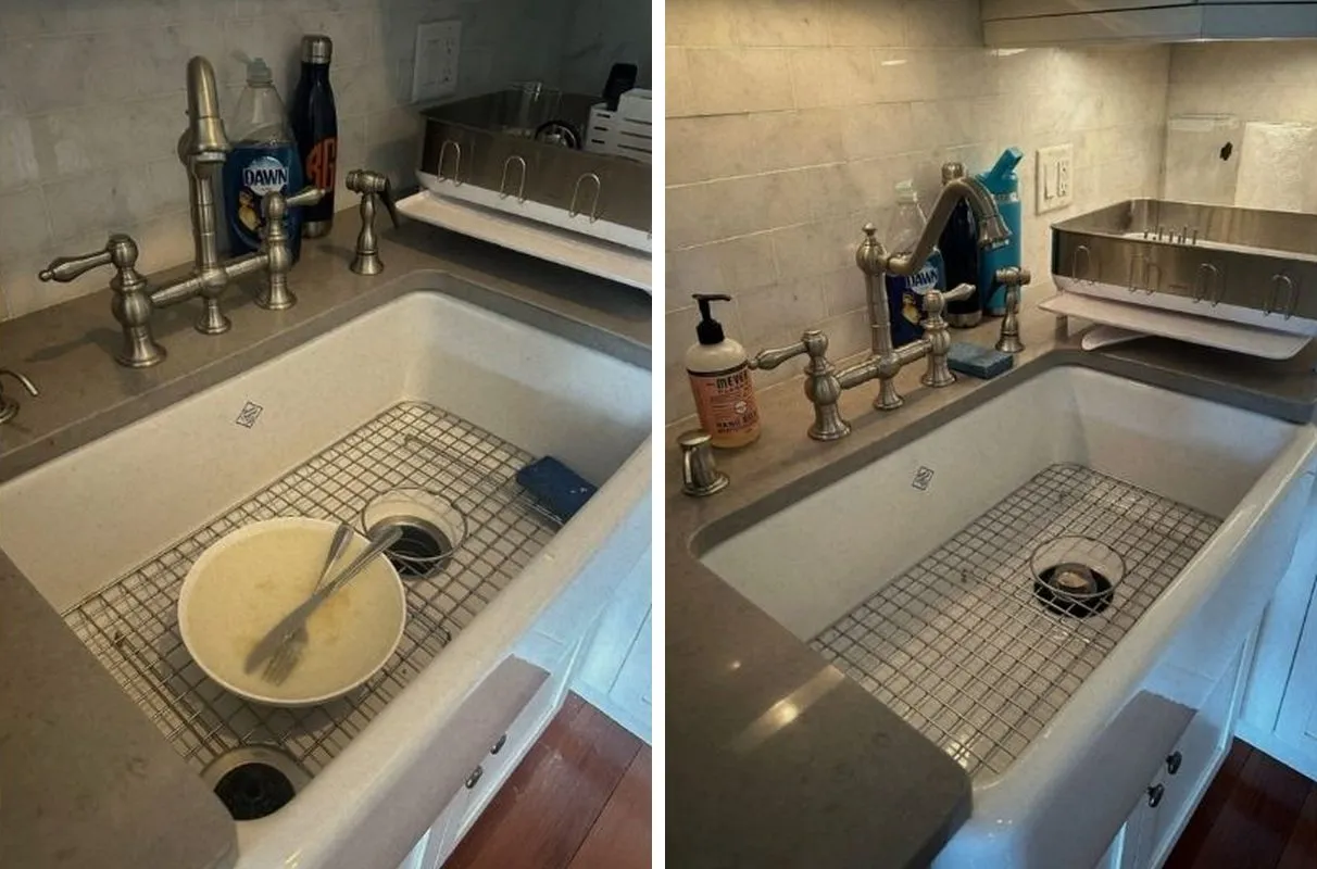 Before and after cleaning in Boston, MA