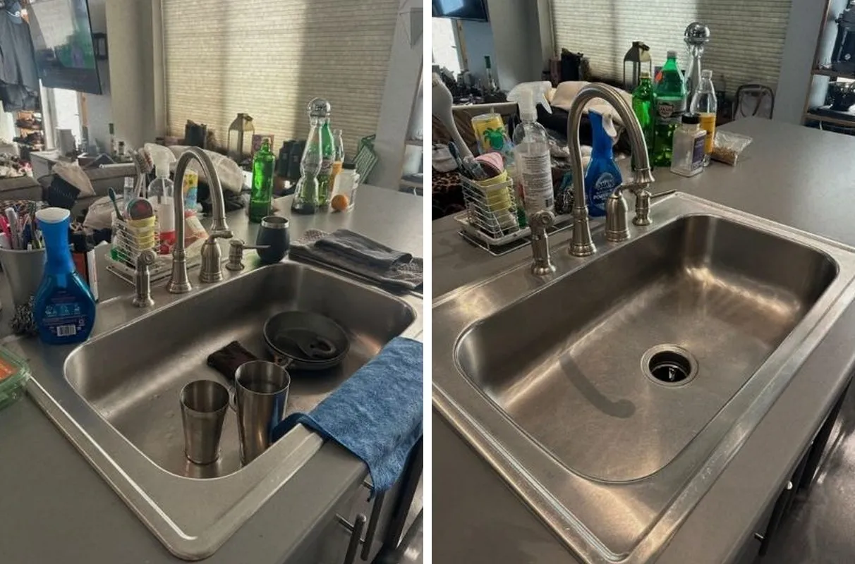 Before and after cleaning in Boston, MA