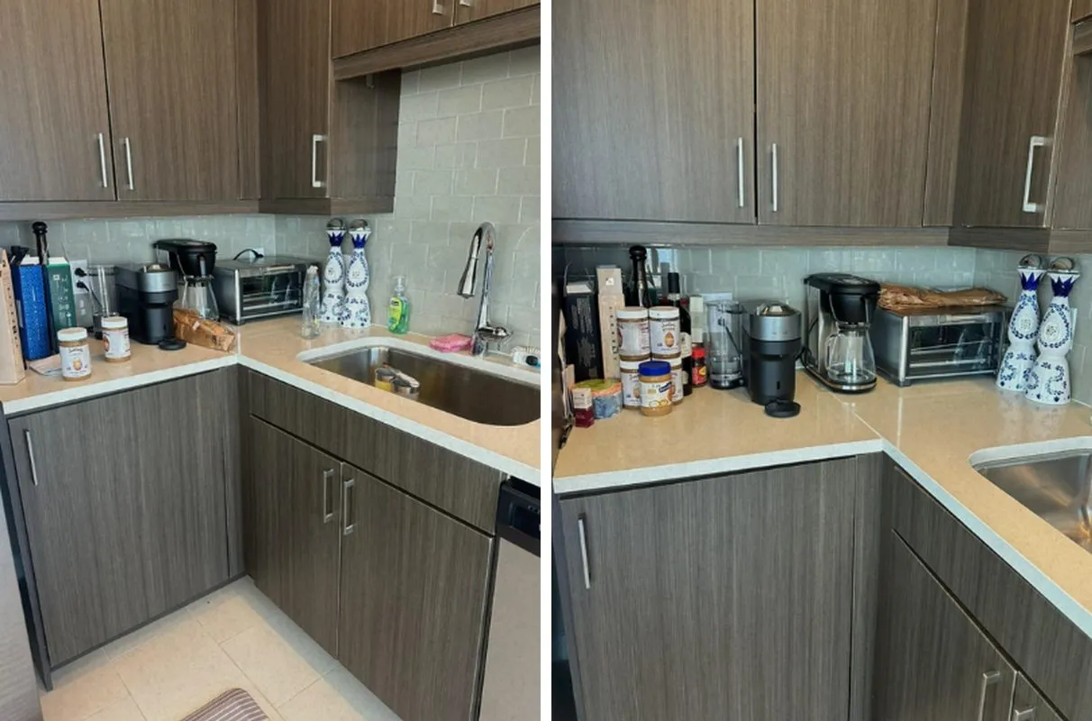 Before and after cleaning in Boston, MA