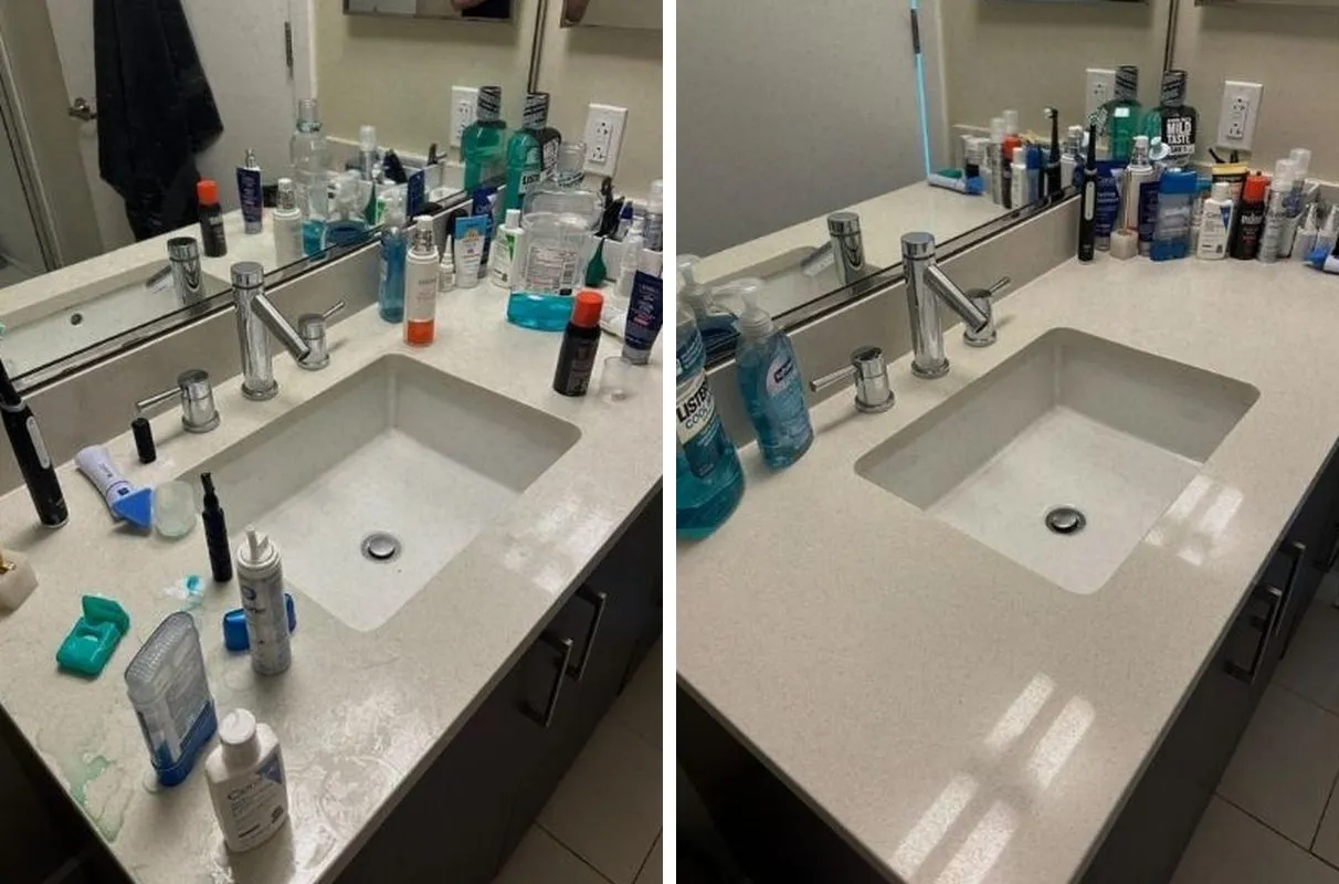Before and after cleaning in Boston, MA