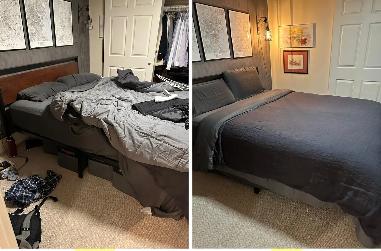 Before and after cleaning in Boston, MA