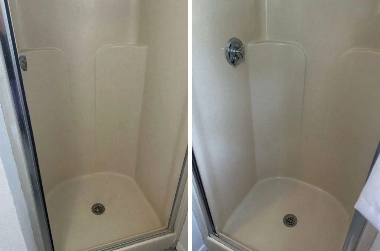 Before and after cleaning in Brookline, MA