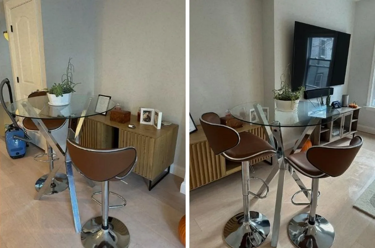 Before and after cleaning in East Boston, MA