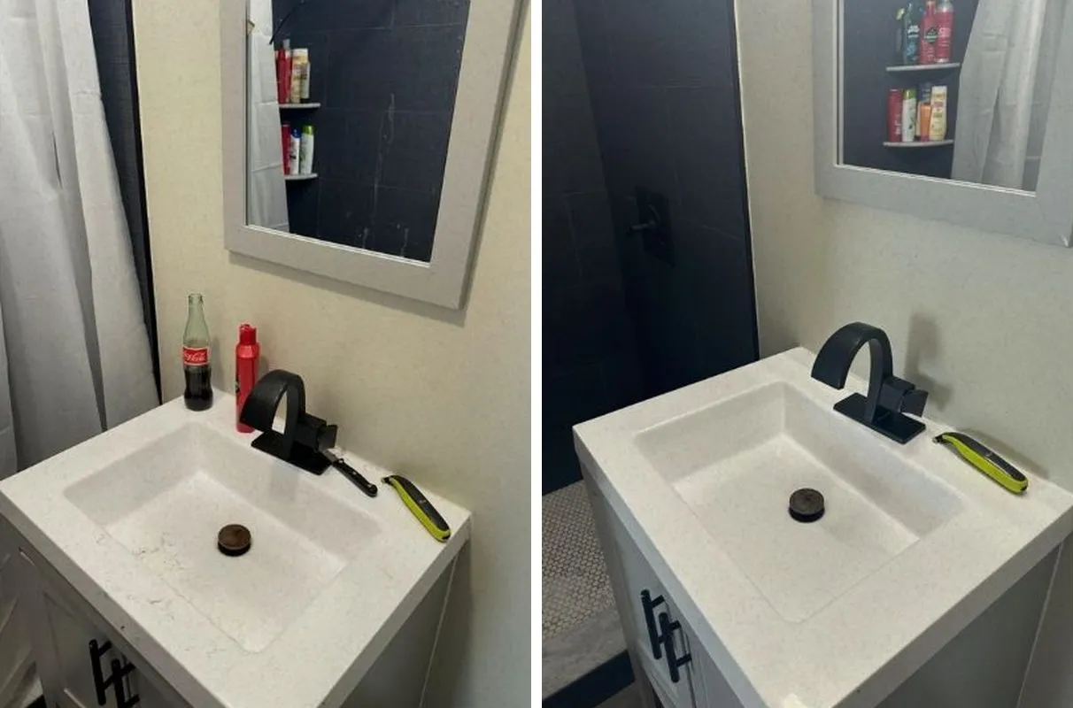 Before and after cleaning in East Boston, MA
