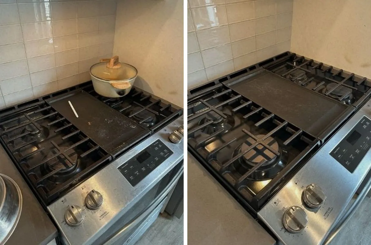Before and after cleaning in East Boston, MA