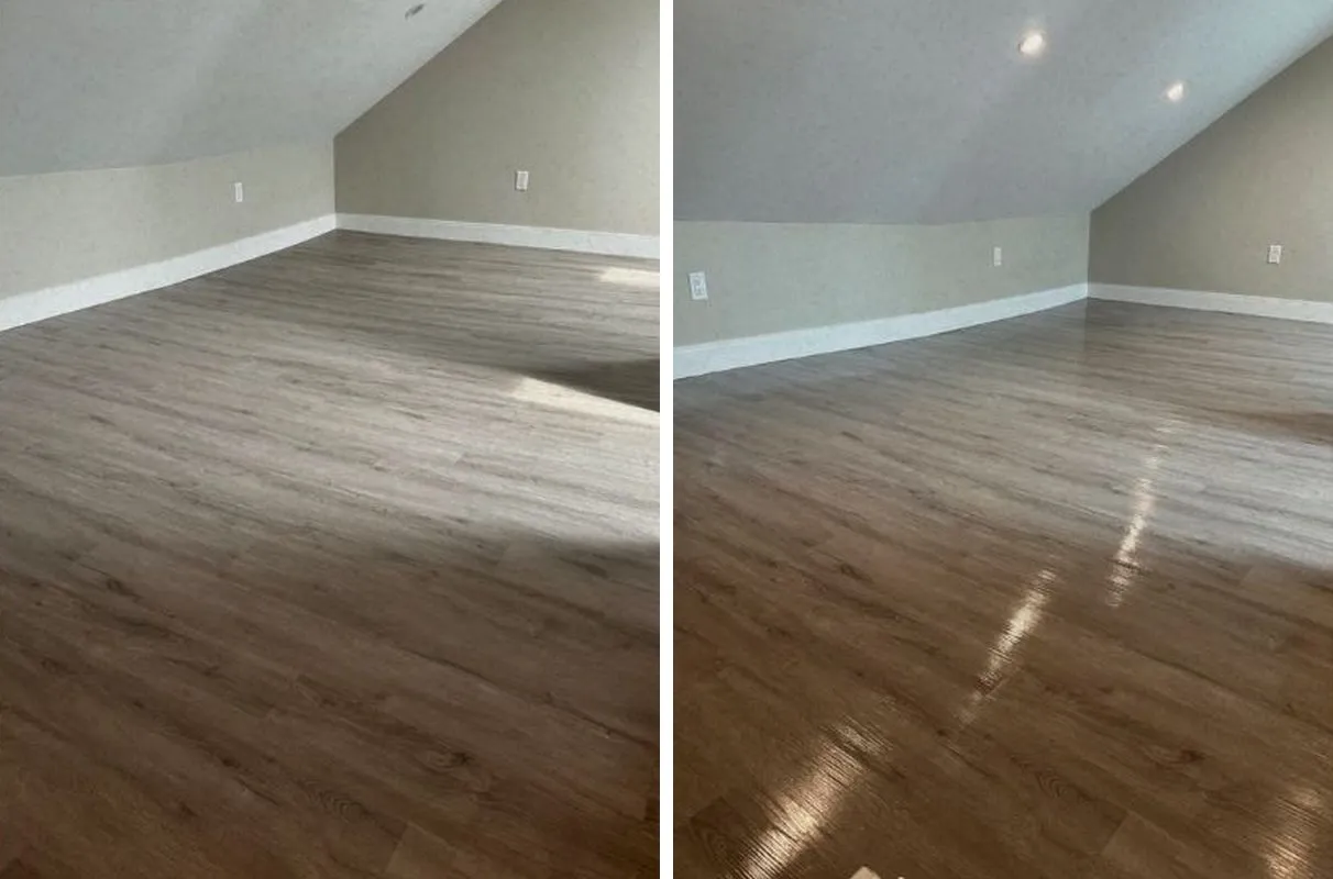 Before and after cleaning in East Boston, MA