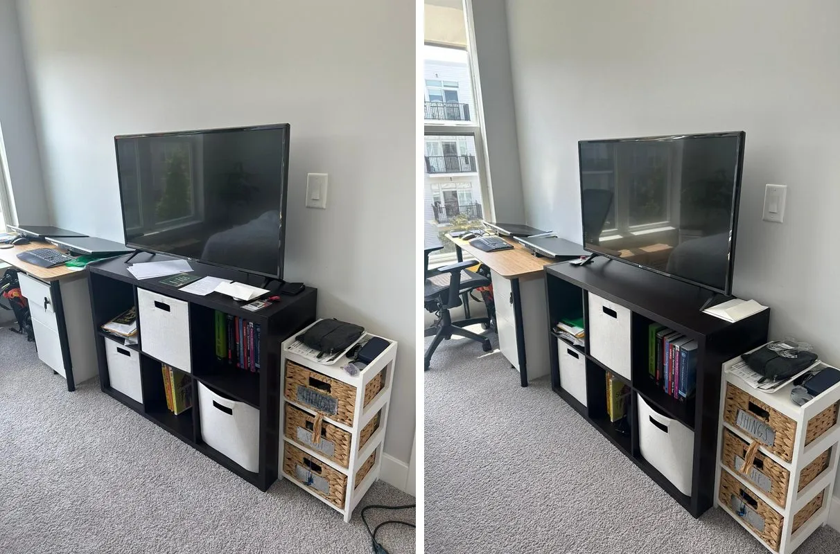 Before and after cleaning in Everett, MA
