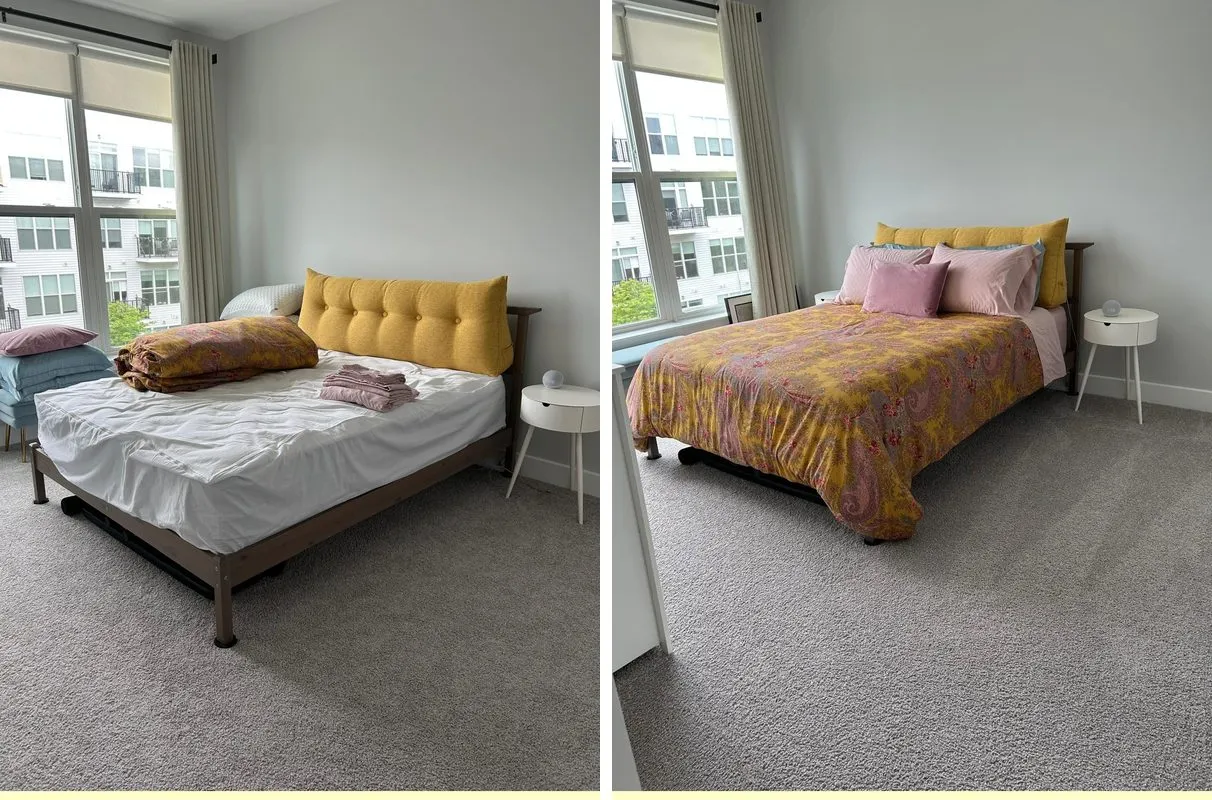 Before and after cleaning in Everett, MA