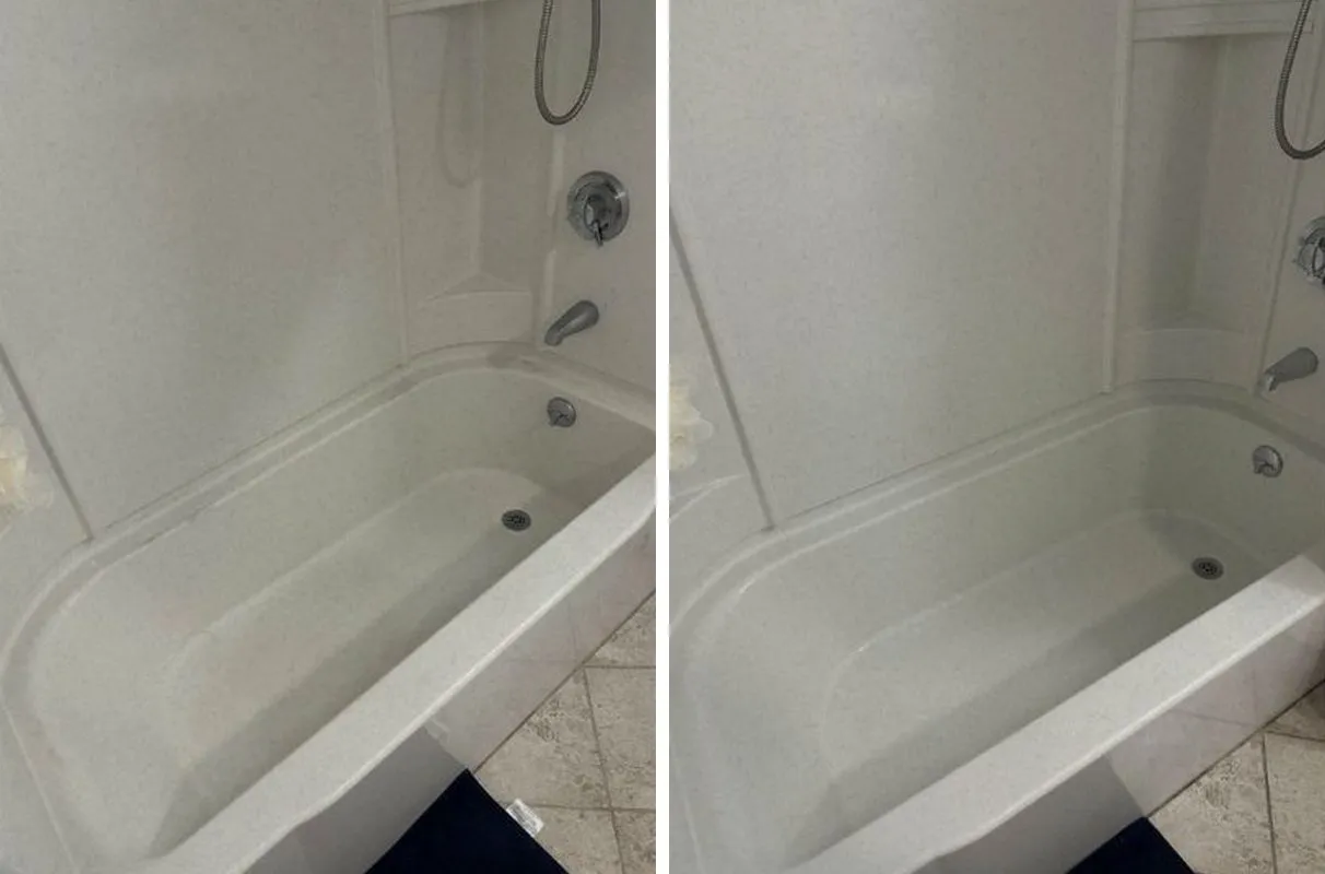 Before and after cleaning in Everett, MA