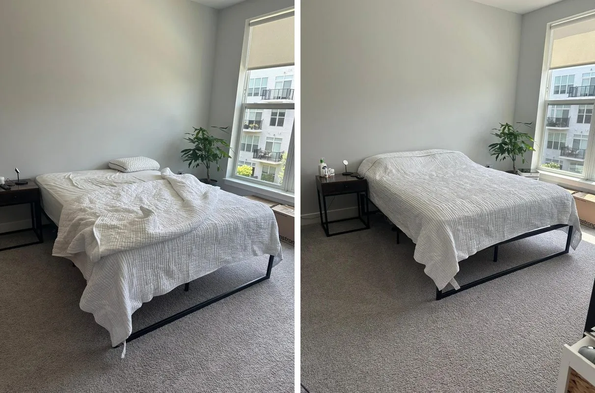 Before and after cleaning in Everett, MA