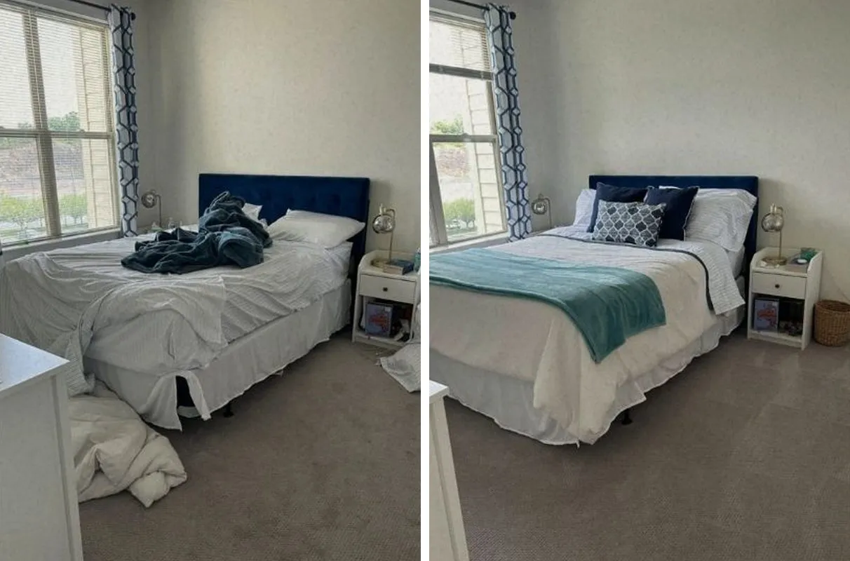 Before and after cleaning in Malden, MA