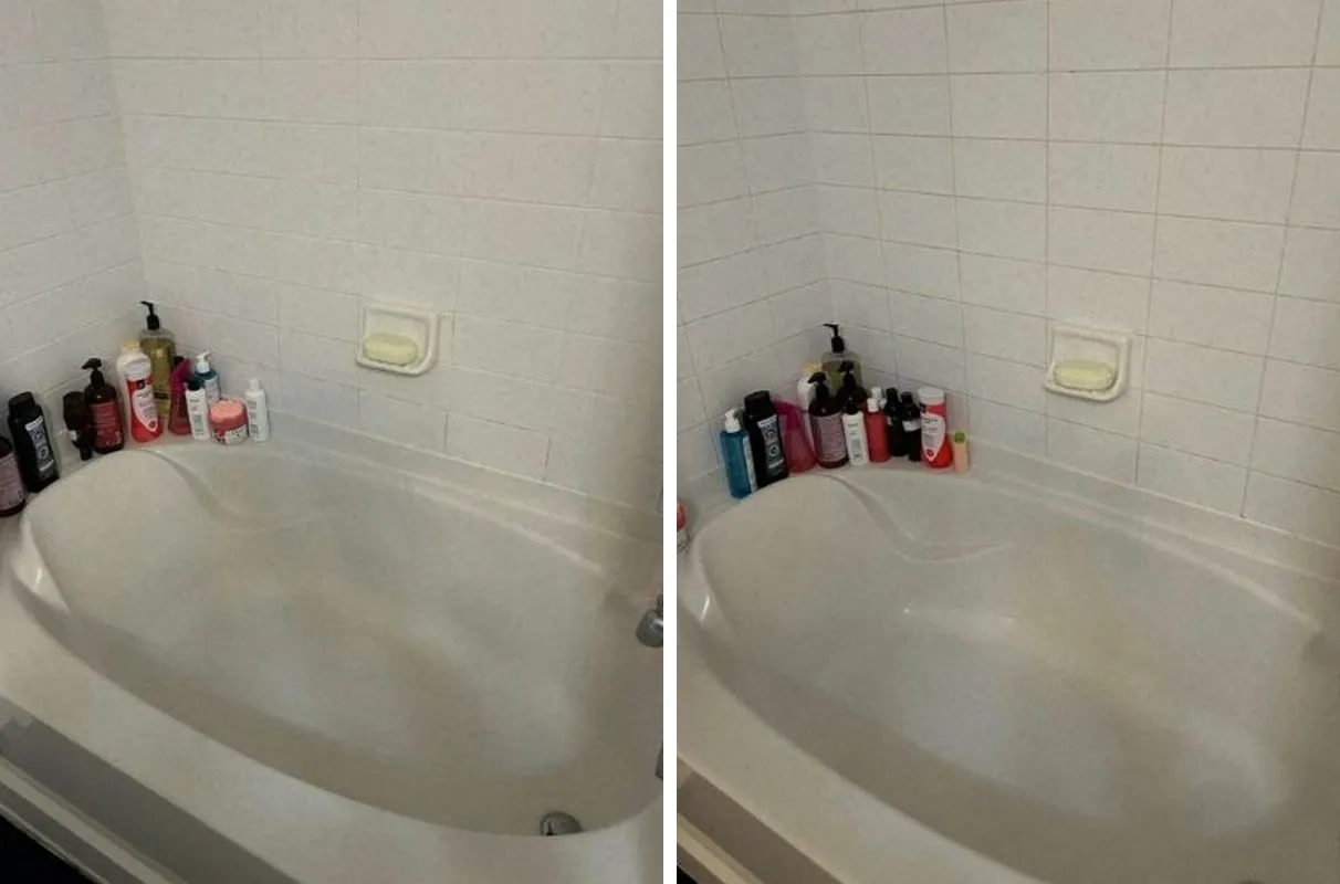 Before and after cleaning in Malden, MA
