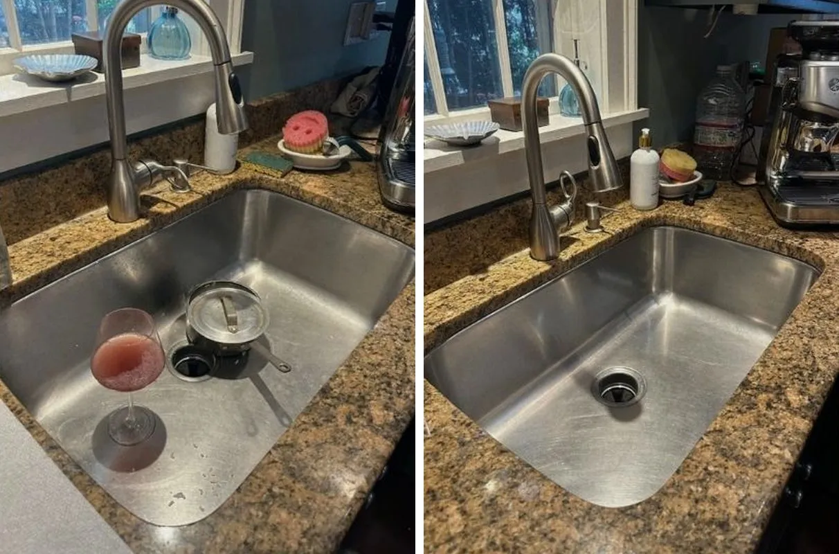 Before and after cleaning in Newburyport, MA
