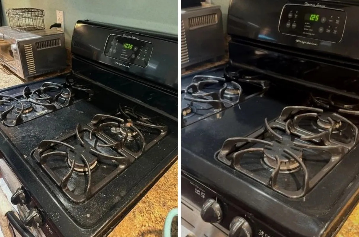 Before and after cleaning in Newburyport, MA