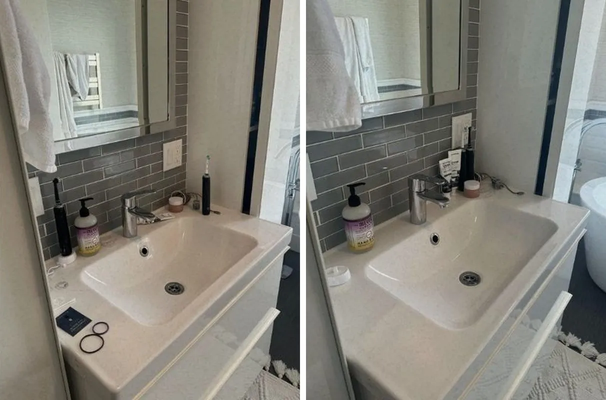 Before and after cleaning in Revere, MA