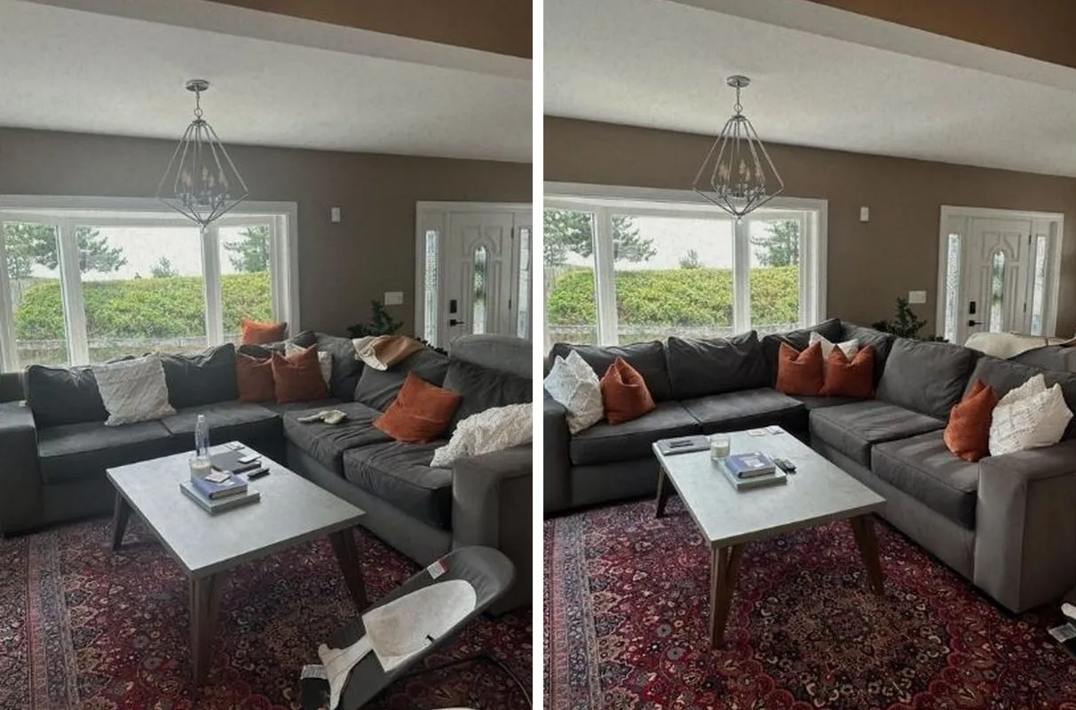 Before and after cleaning in Revere, MA