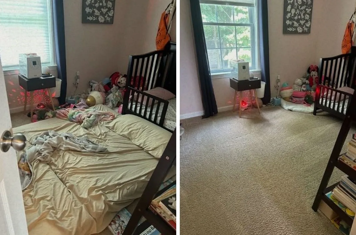 Before and after cleaning in Saugus, MA