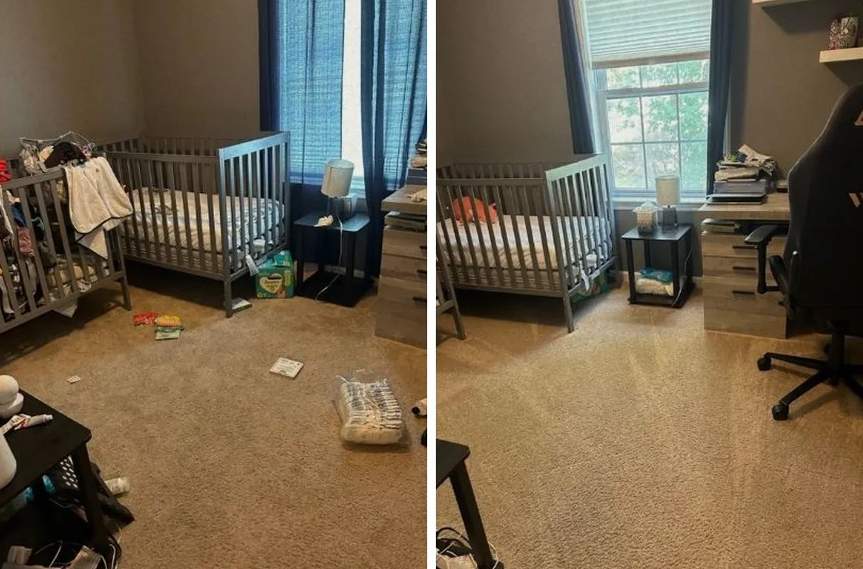 Before and after cleaning in Saugus, MA