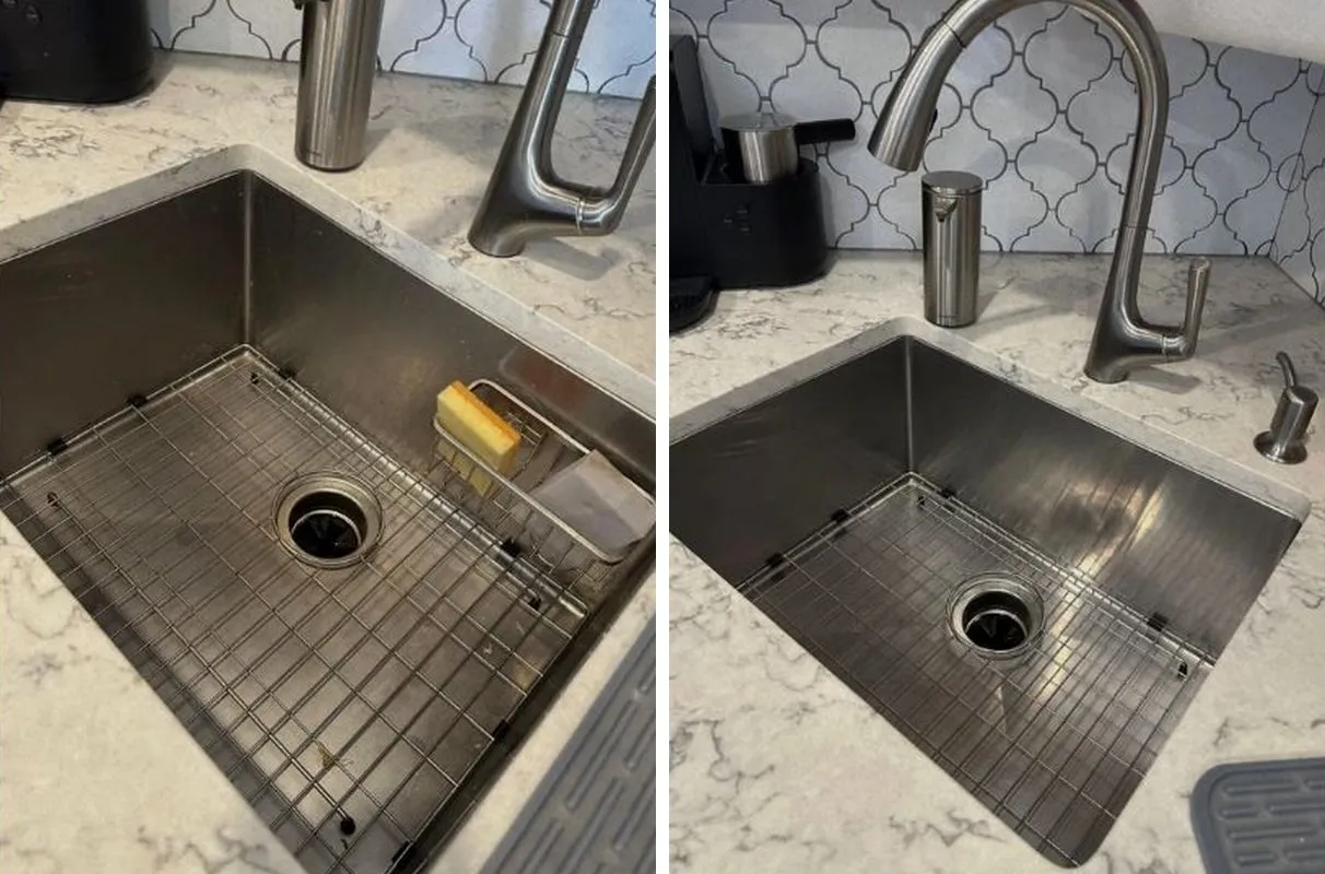 Before and after cleaning in South Boston, MA