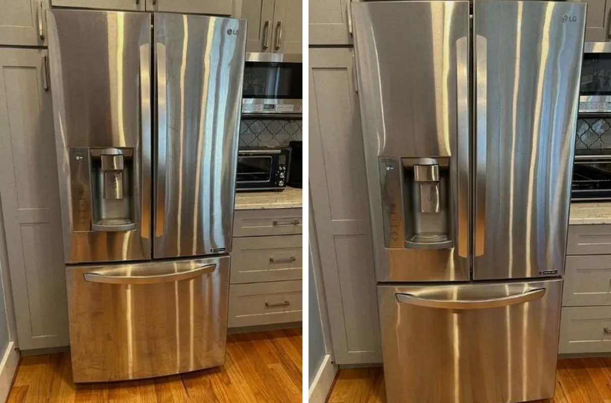 Before and after cleaning in South Boston, MA