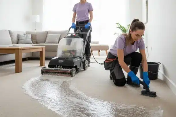 Builders also recommend shampooing after heavy foot traffic.